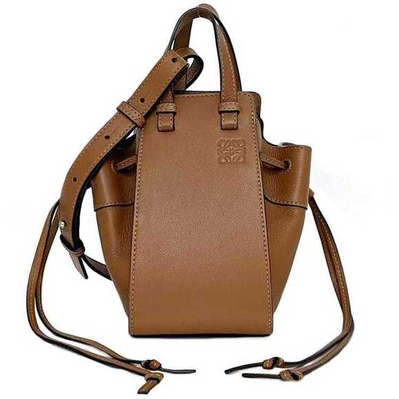 LOEWE Brown Leather Hammock Shoulder Bag - Picture 1 of 10
